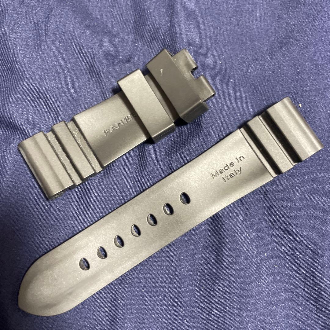PANERAI 純正ラバーベルト 尾錠用 ブラック 24mm