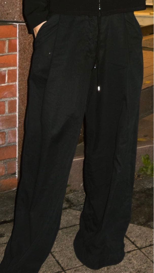 DRIES VAN NOTEN ブラック　ワイドスラックス