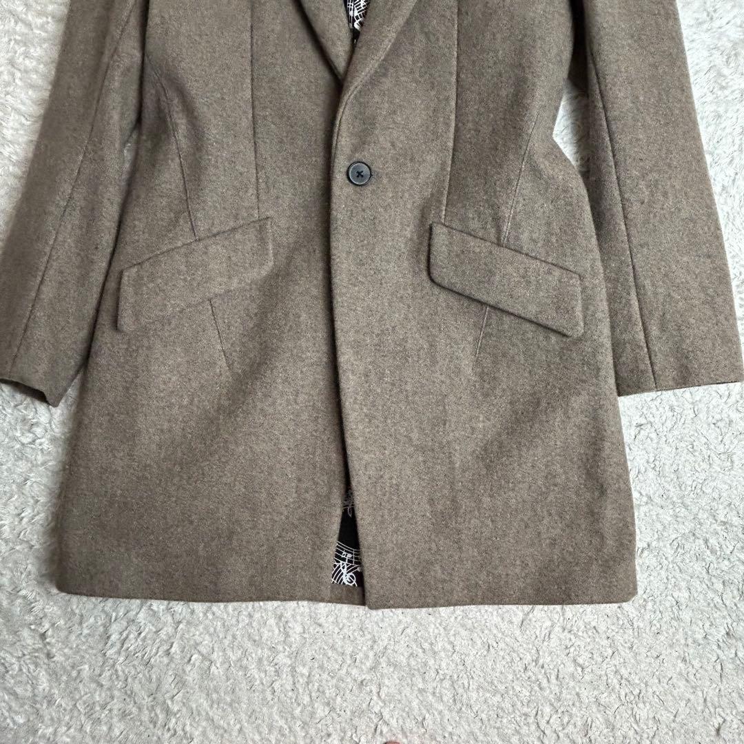 NUMBER(N)INE STUDIOUS別注チェスターコート裏地総柄カシミヤ2