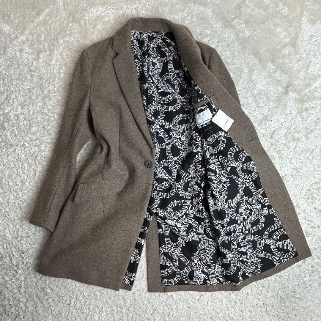 NUMBER(N)INE STUDIOUS別注チェスターコート裏地総柄カシミヤ2