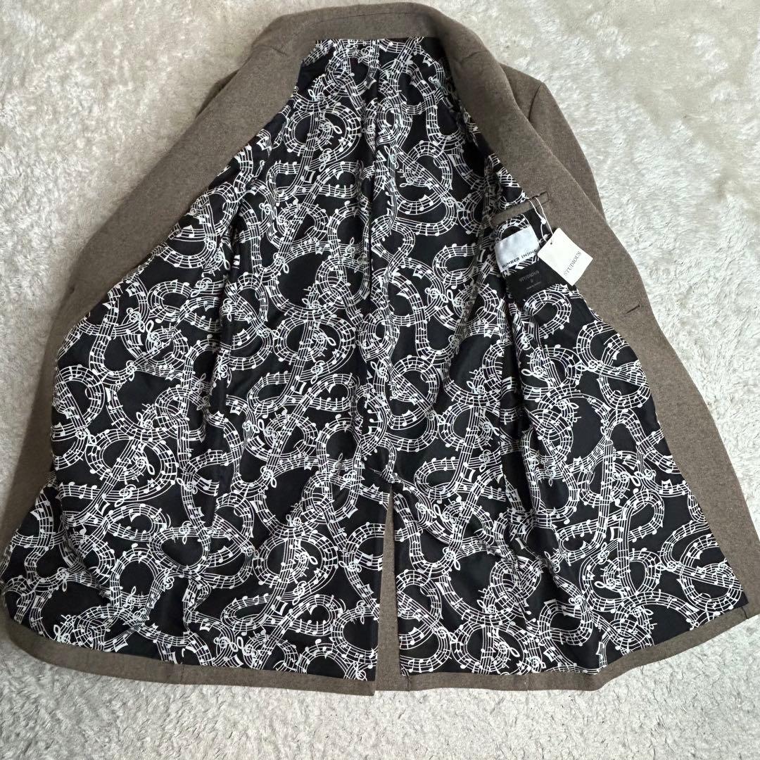 NUMBER(N)INE STUDIOUS別注チェスターコート裏地総柄カシミヤ2