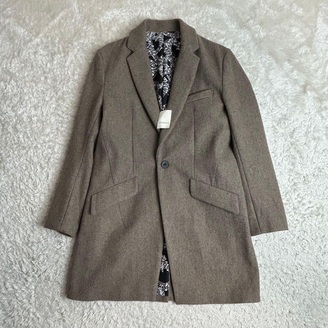 NUMBER(N)INE STUDIOUS別注チェスターコート裏地総柄カシミヤ2