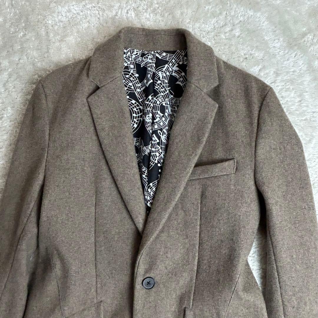 NUMBER(N)INE STUDIOUS別注チェスターコート裏地総柄カシミヤ2