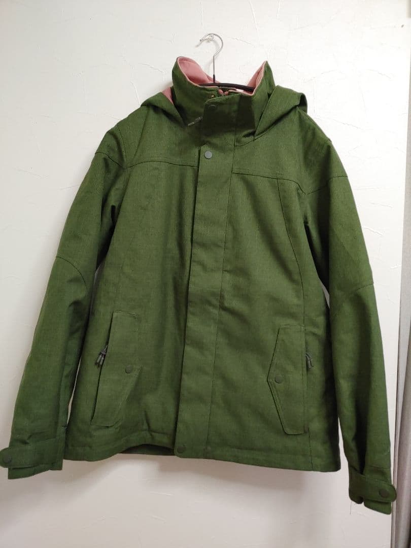 BURTON フード付きグリーンジャケット