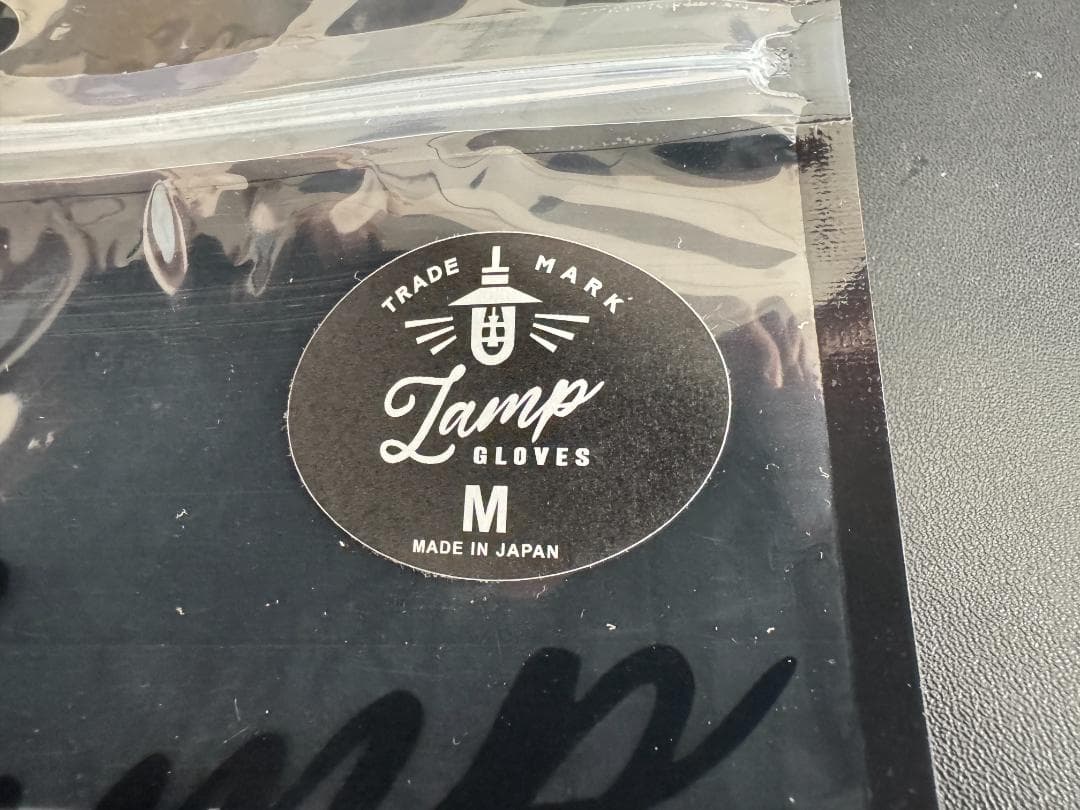 試着のみ　Lamp gloves ペイズリー柄 Mサイズ 黒