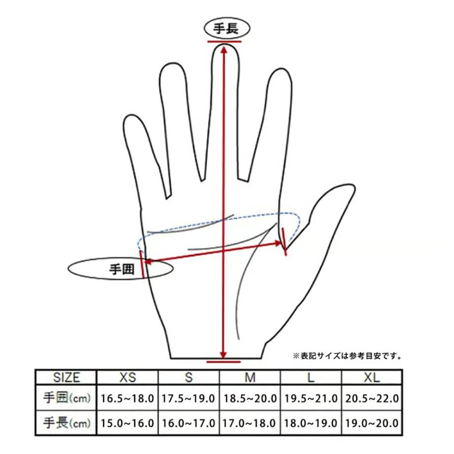 試着のみ　Lamp gloves ペイズリー柄 Mサイズ 黒