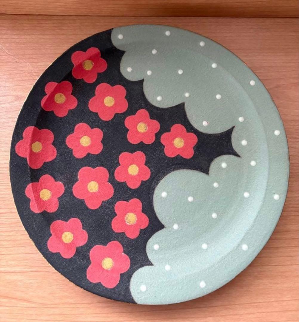 三ッ持啓　（金井啓）さん　むくり工房　お皿　プレート　 お正月　ひな祭り