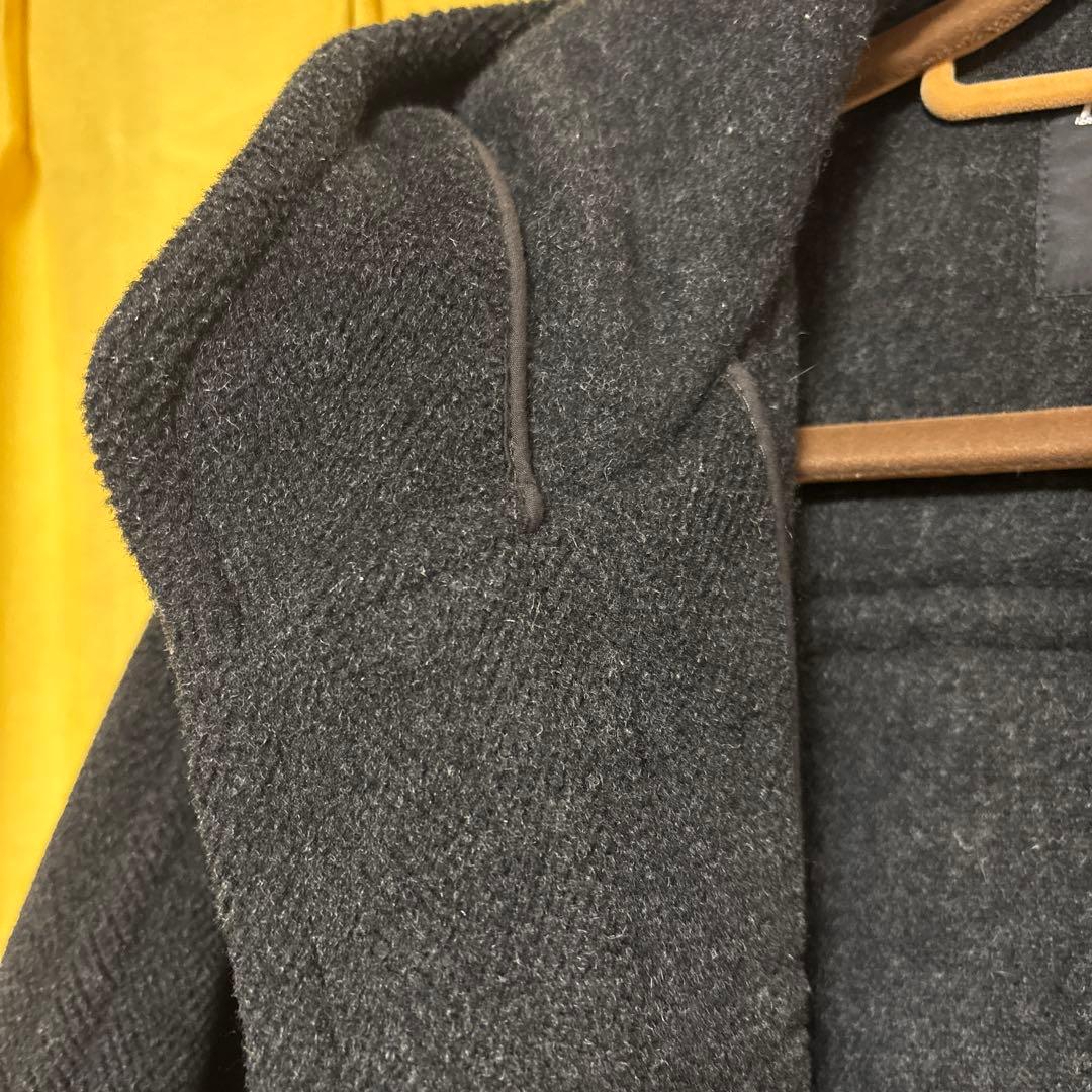 超極上品　インバーティア ロングダッフルコート メンズ チャコール 36=S