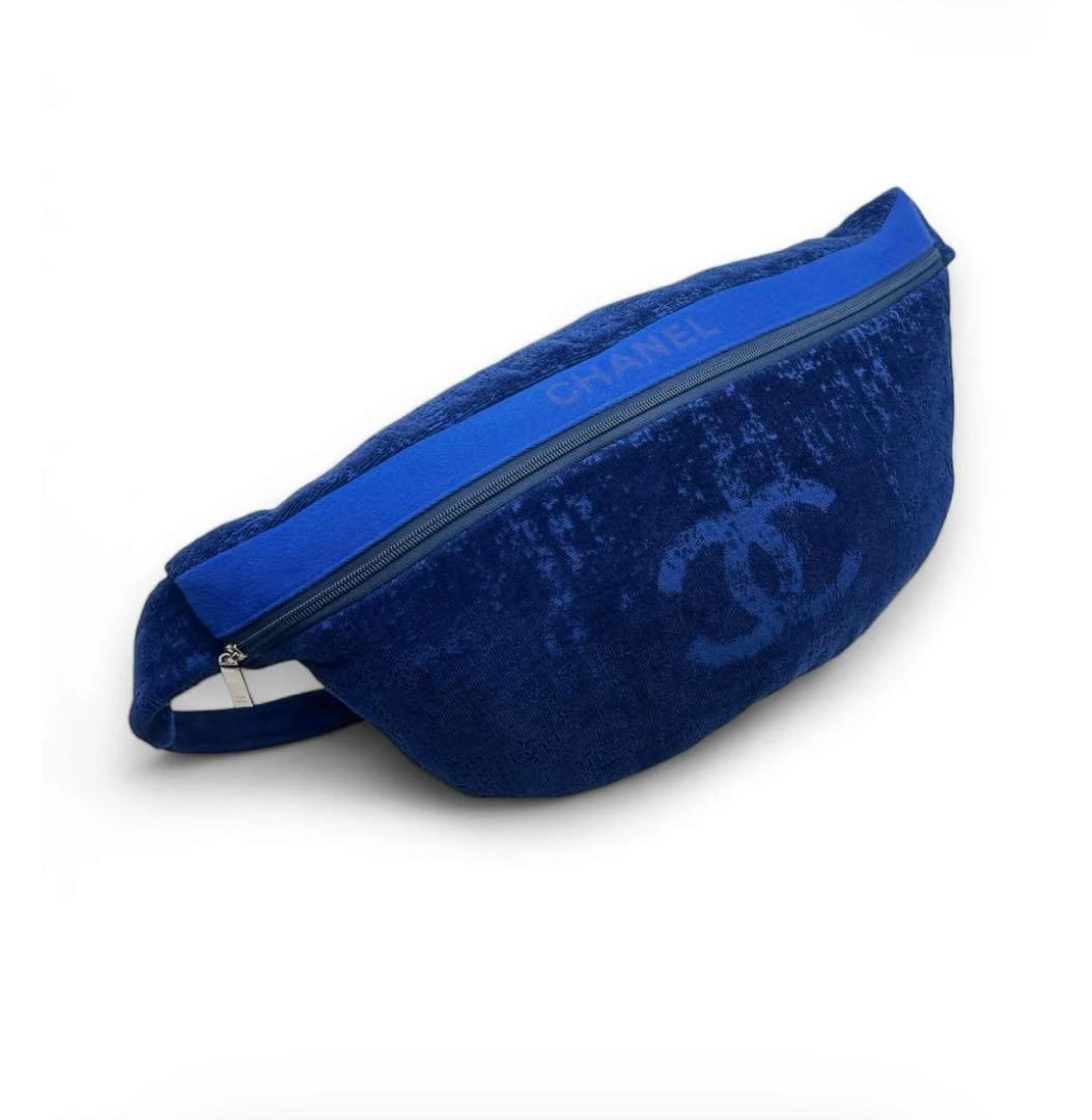 CHANEL コットンテリークロス　ボディバッグ