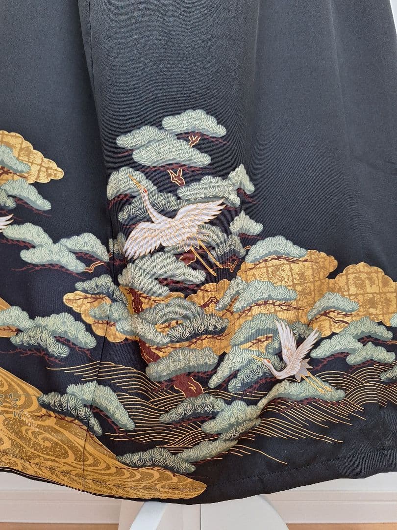 着物リメイクワンピース3654