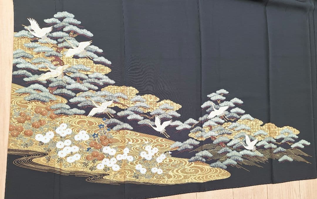 着物リメイクワンピース3654