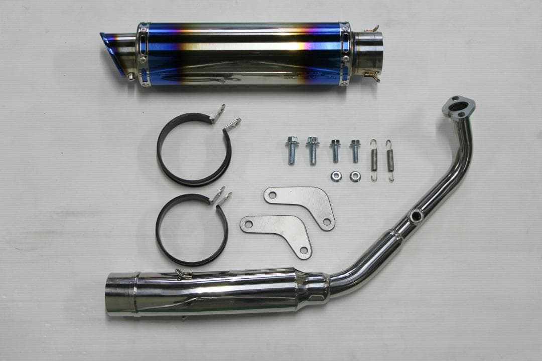 グリファス シグナス ステンレス マフラー ブルー ヤマハ