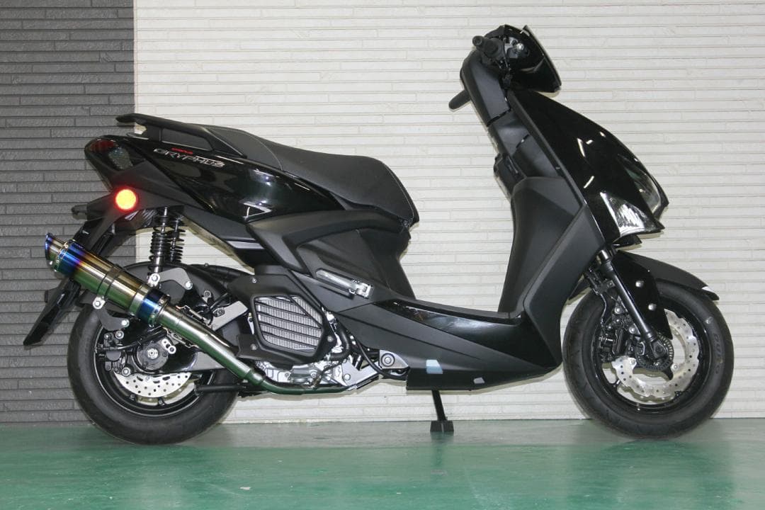 グリファス シグナス ステンレス マフラー ブルー ヤマハ