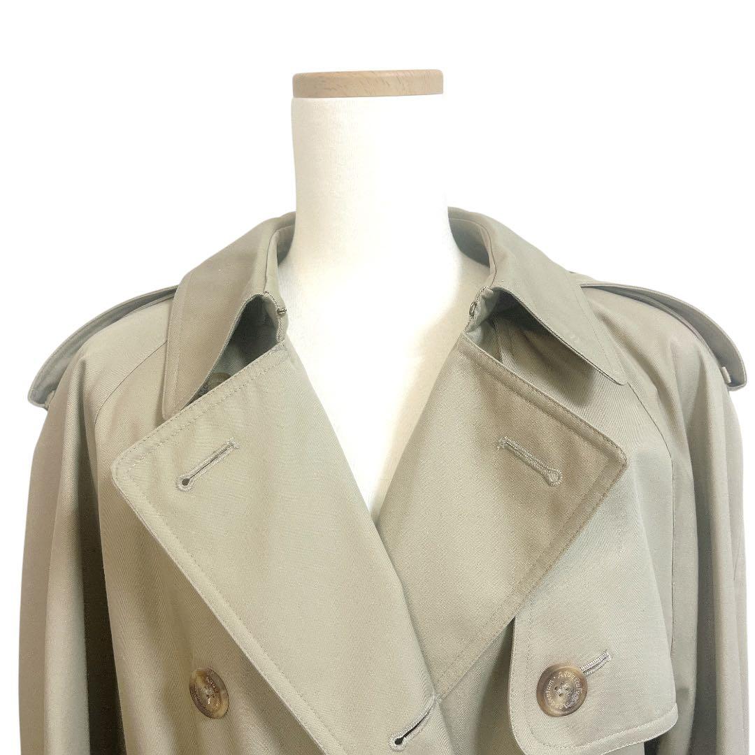 【未使用★タグ付】アクアスキュータム トレンチコート 撥水加工 ロング ベージュ