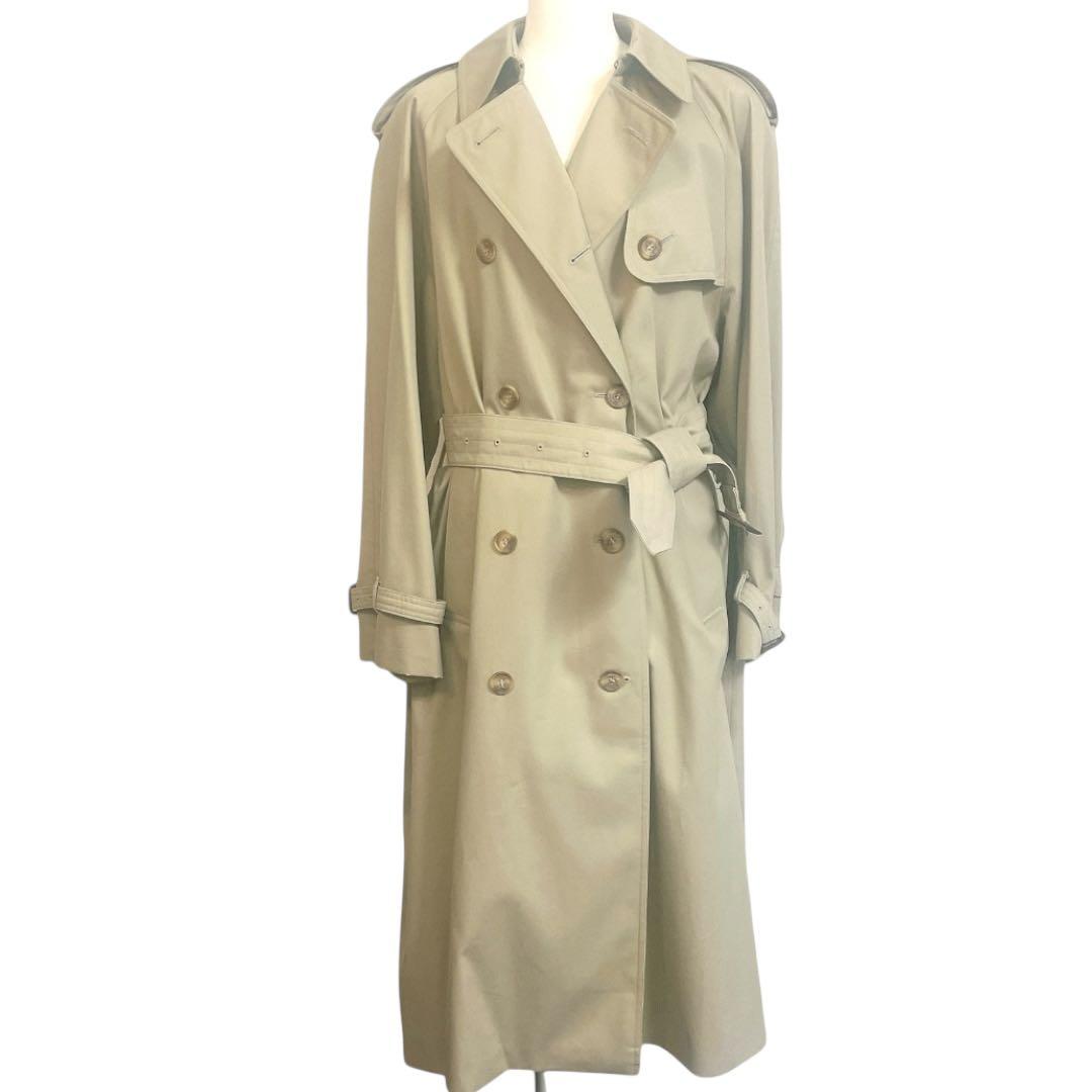 【未使用★タグ付】アクアスキュータム トレンチコート 撥水加工 ロング ベージュ