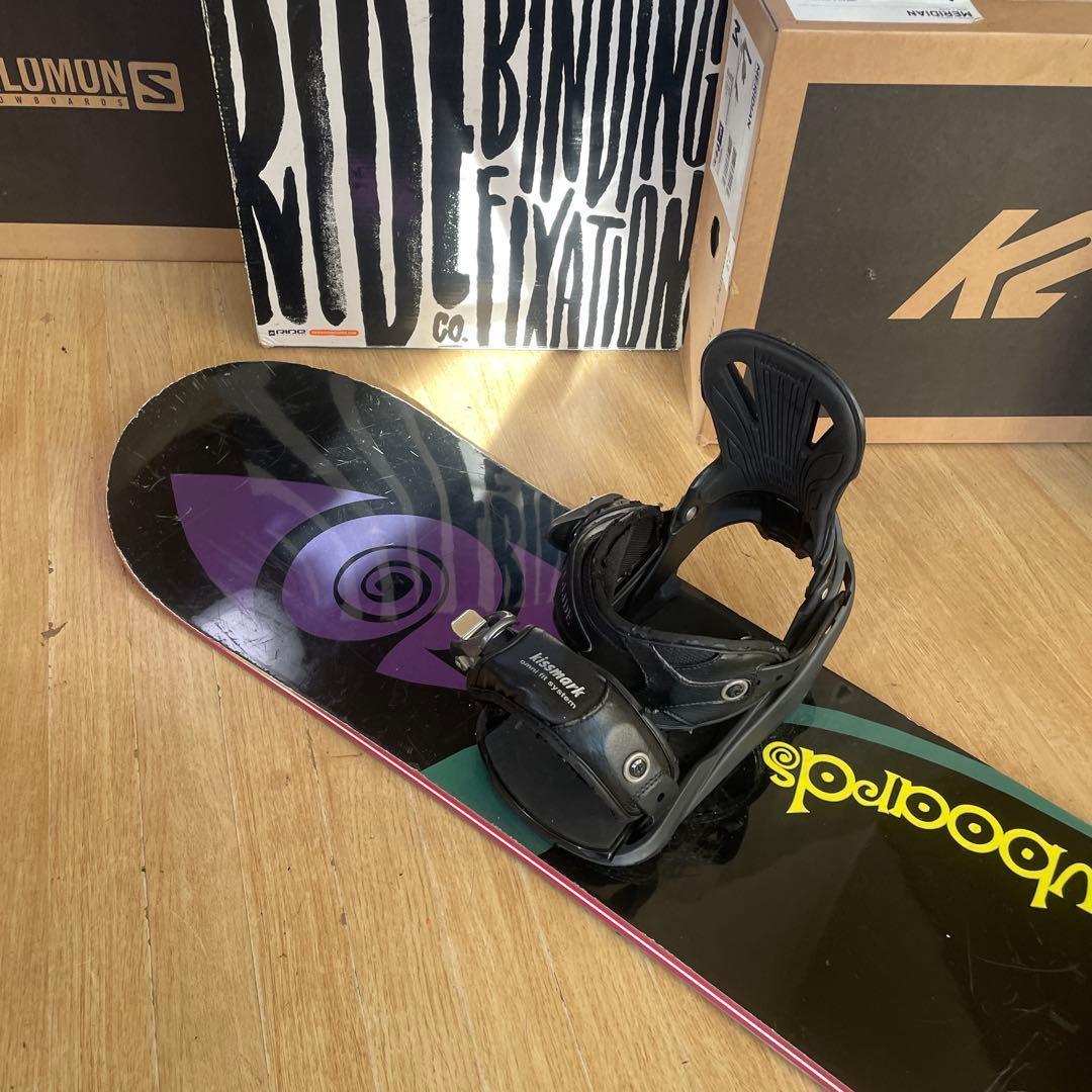 GLAY×kissmark　良質国産スノーボードセットOGASAKA製　バイン付