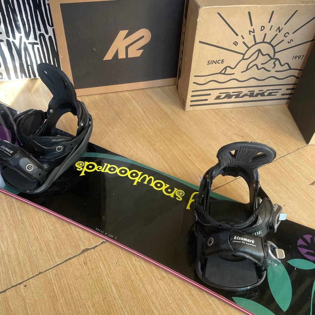 GLAY×kissmark　良質国産スノーボードセットOGASAKA製　バイン付