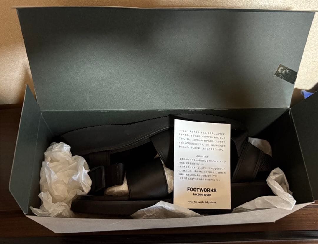 フットワークス 25SS スムースレザーサンダル 25