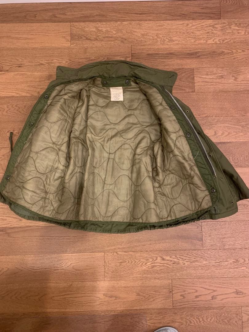 希少 60s 米軍実物 M-65 2nd アルミジップ ライナー付 S-R