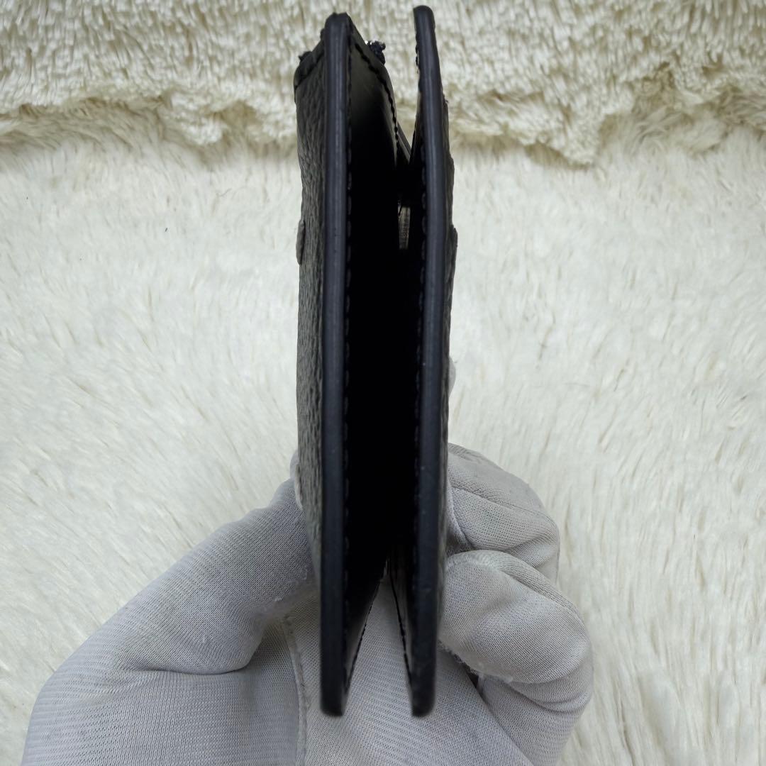 ✨美品✨マルジェラ　マネークリップ　二つ折り　ステッチ　カレンダー　黒 小銭入れ