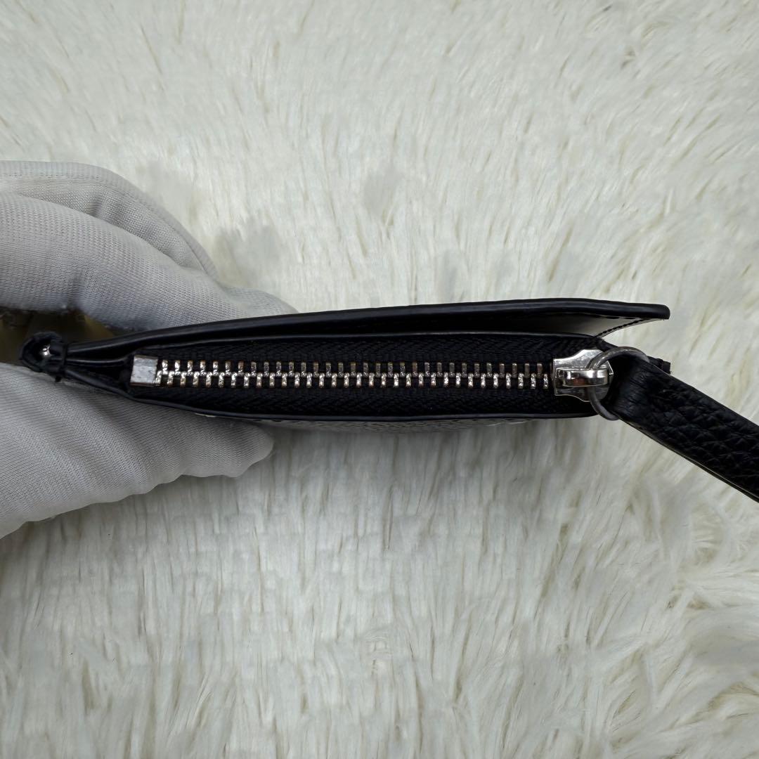 ✨美品✨マルジェラ　マネークリップ　二つ折り　ステッチ　カレンダー　黒 小銭入れ