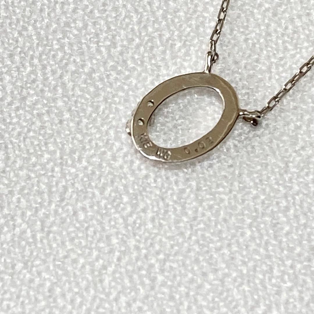 K18WG ダイヤ ネックレス｜con affetto｜洗練ホワイトゴールド