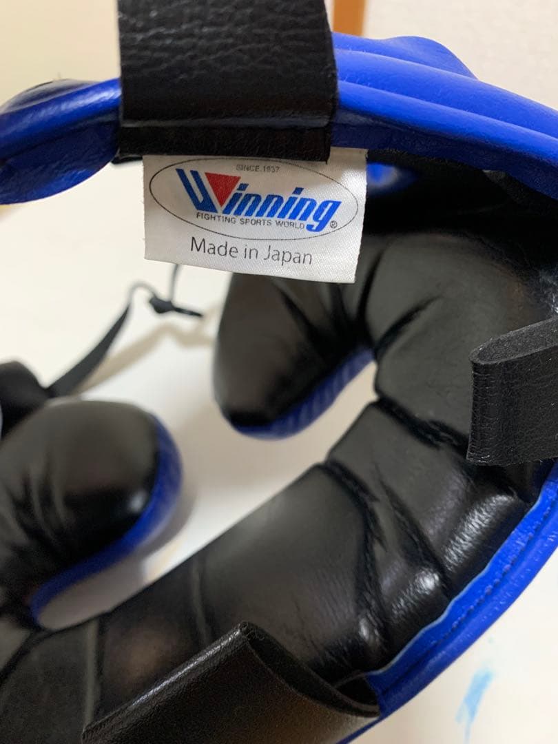 Winning ボクシング ヘッドギア 青 size M