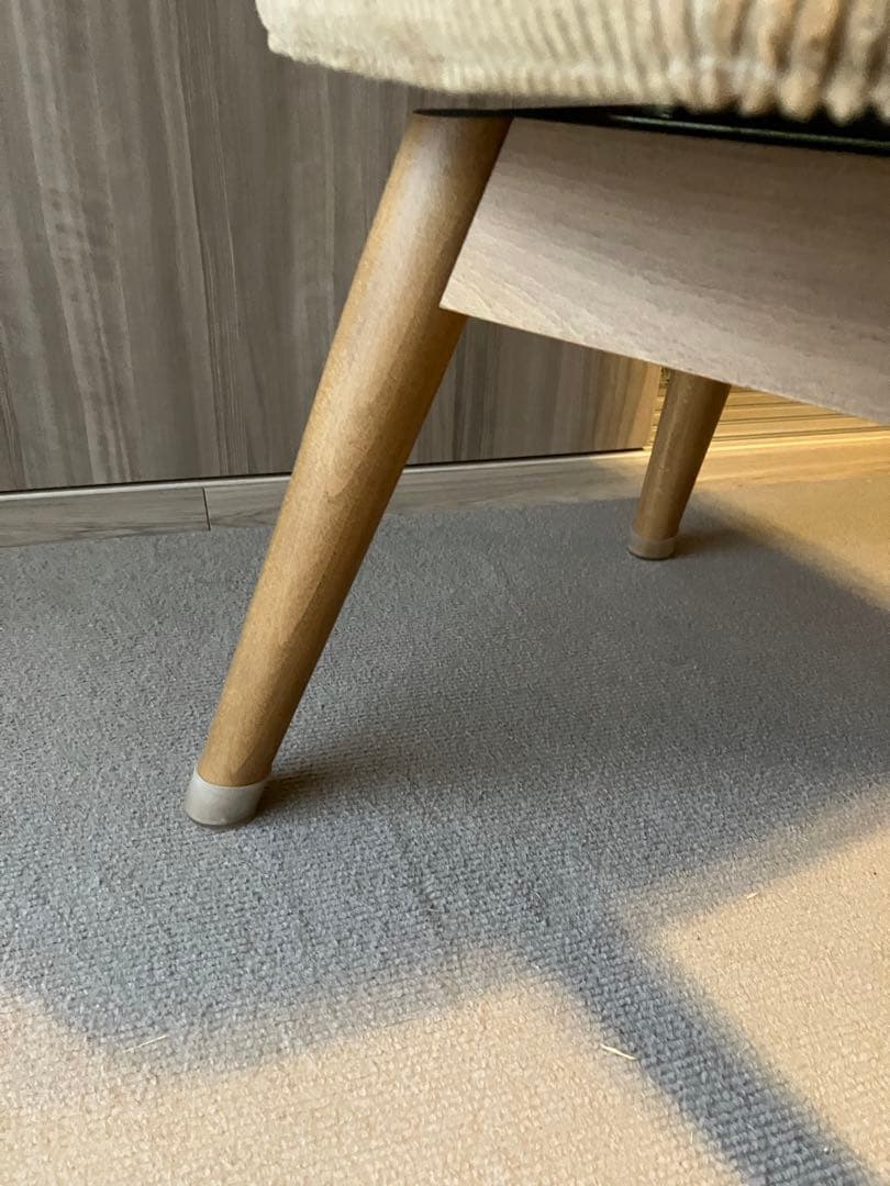 unico PIIVO（ピーヴォ）ベージュ コーデュロイ アームチェア