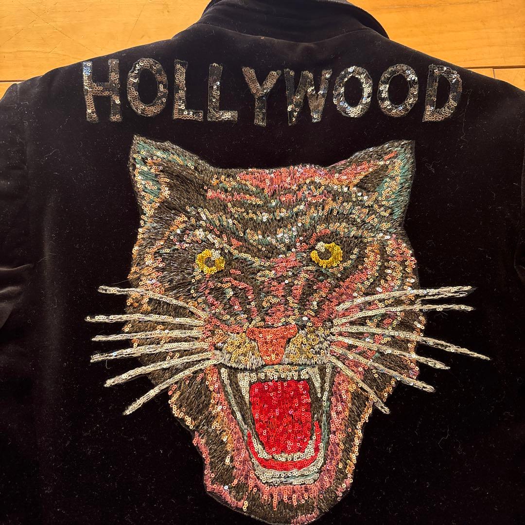 GUCCI ブラック ベルベット テーラードジャケット A4