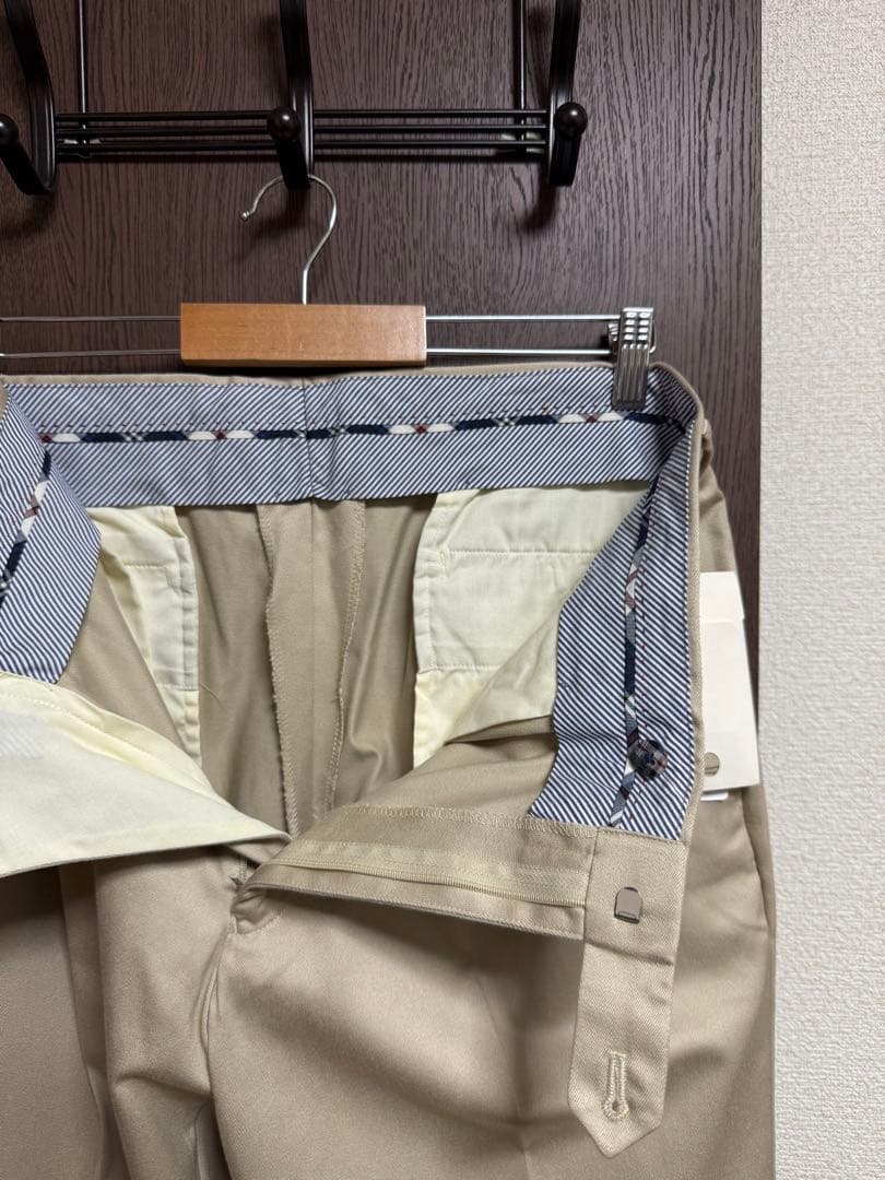 ウエスト91新品！NEWYORKER！秋冬チノパン！定番ベージュ！ニューヨーカー