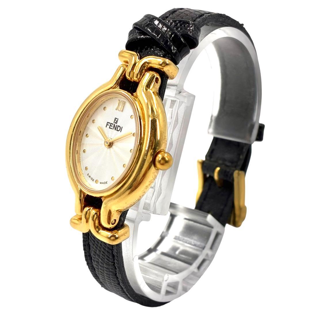 フェンディ　640L チェンジベルト　ゴールド　クオーツ　レディース
