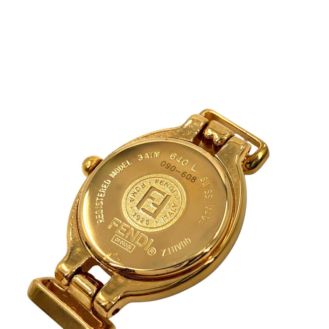 フェンディ　640L チェンジベルト　ゴールド　クオーツ　レディース