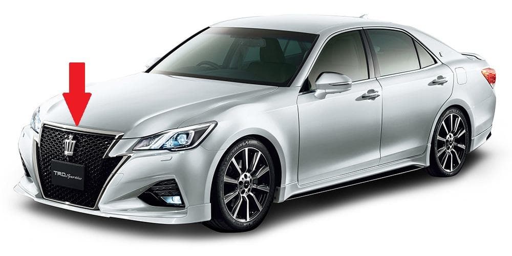 新品　210系 後期 クラウンアスリート　純正 ボンネットフードモール　メッキ