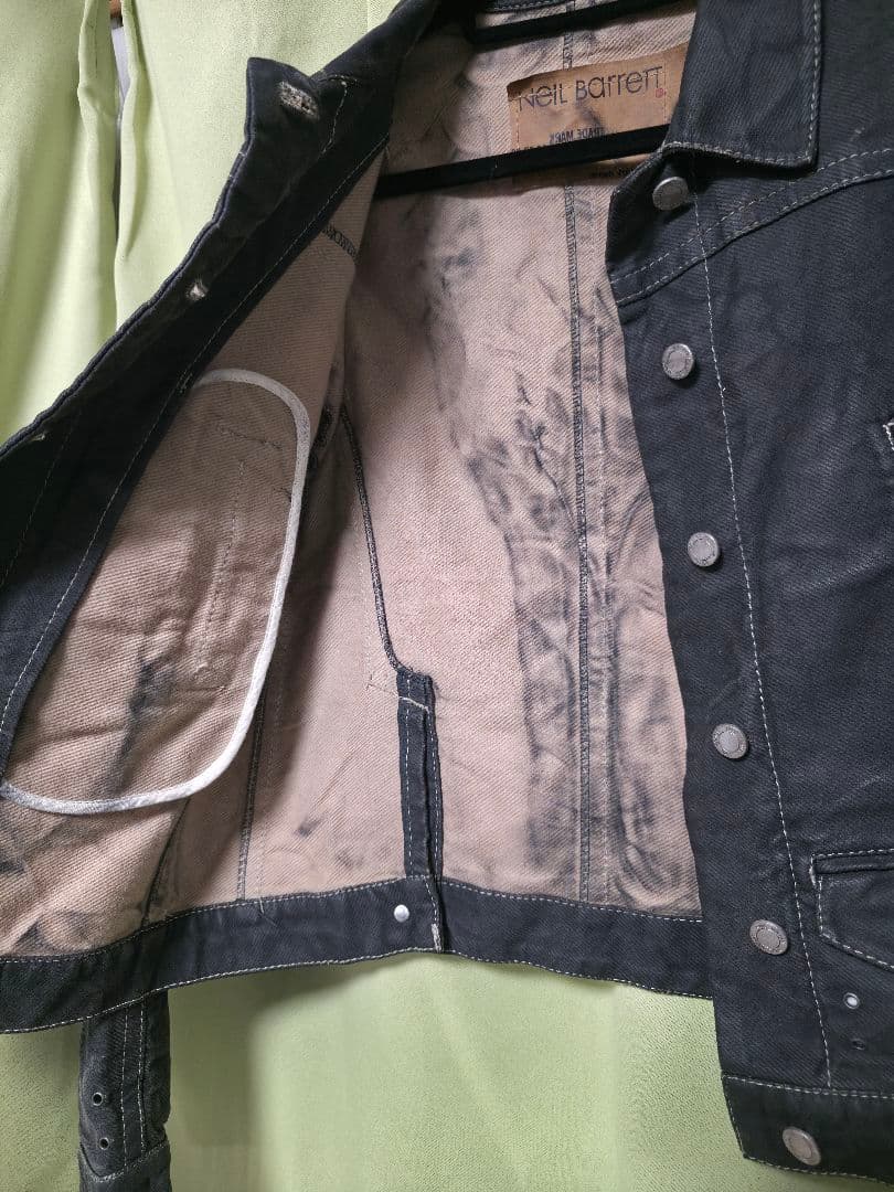 NEIL BARRETT ニールバレット デニムジャケット ブラック Gジャン