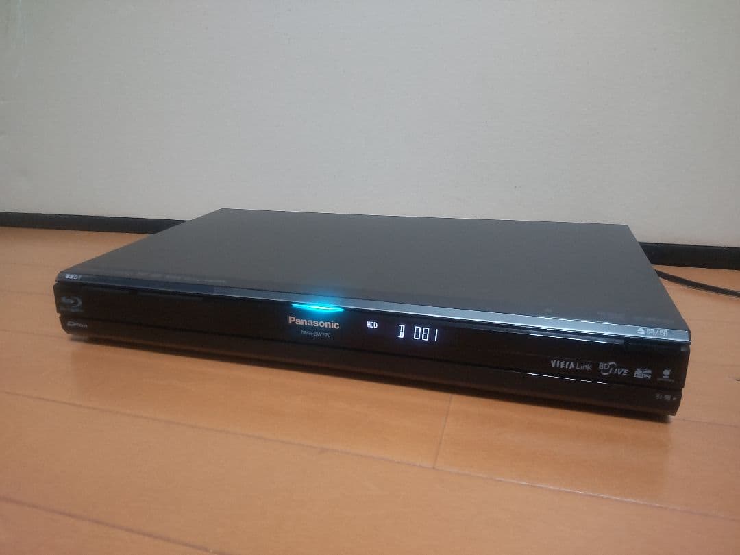 パナソニック　DIGA DMR―BW770 500GB→1TB プチメンテ済み