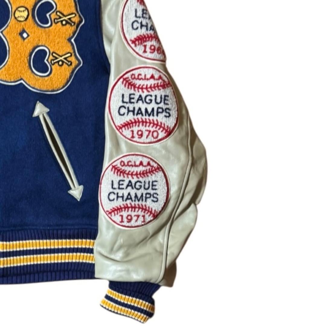 東洋 STYLE EYES フルデコ 袖革 スタジャン 40 アワードジャケット