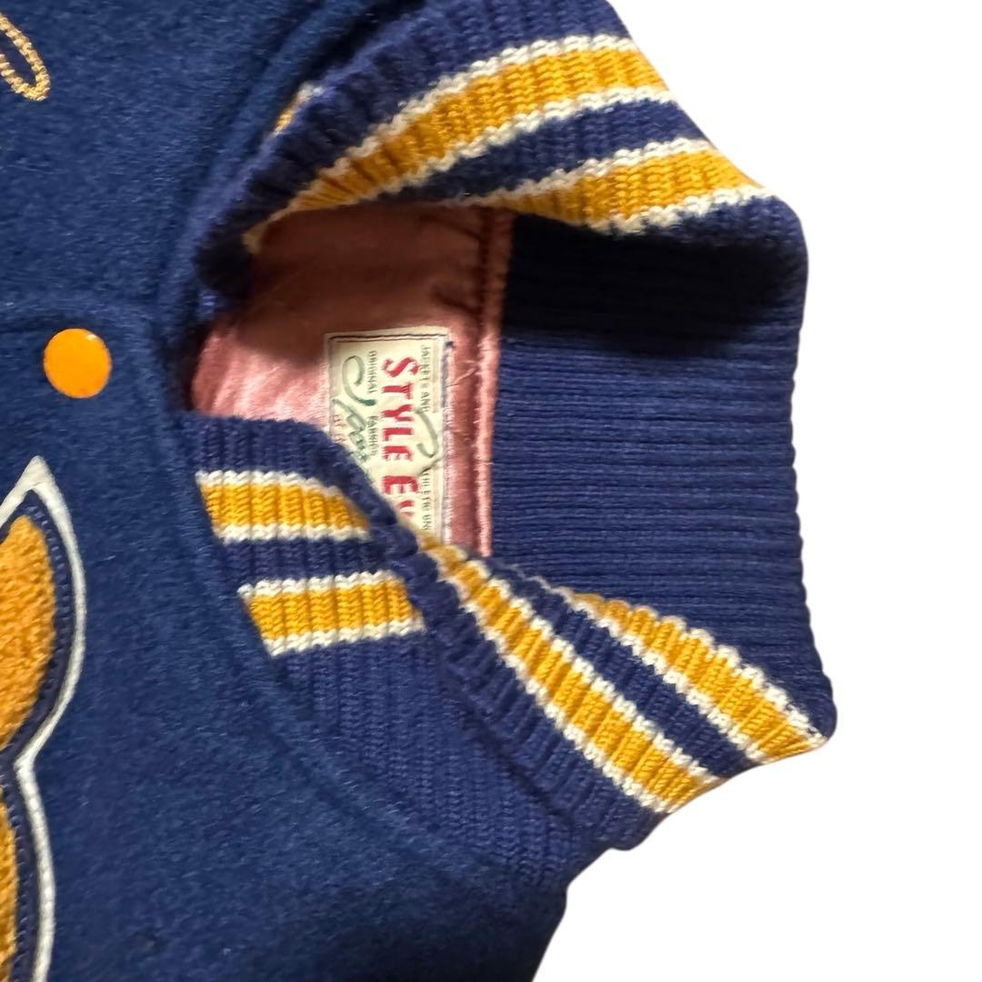 東洋 STYLE EYES フルデコ 袖革 スタジャン 40 アワードジャケット