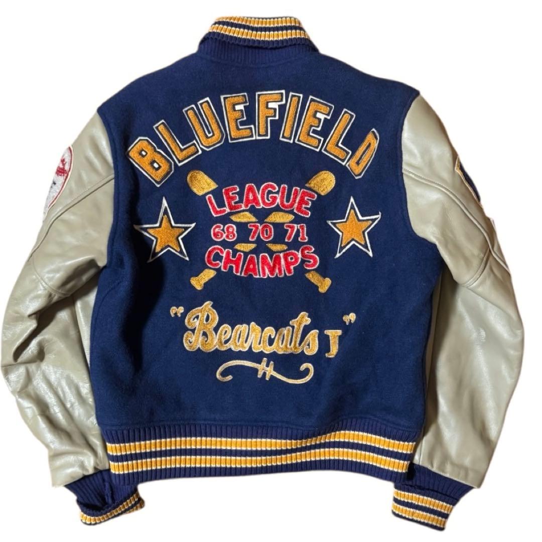 東洋 STYLE EYES フルデコ 袖革 スタジャン 40 アワードジャケット