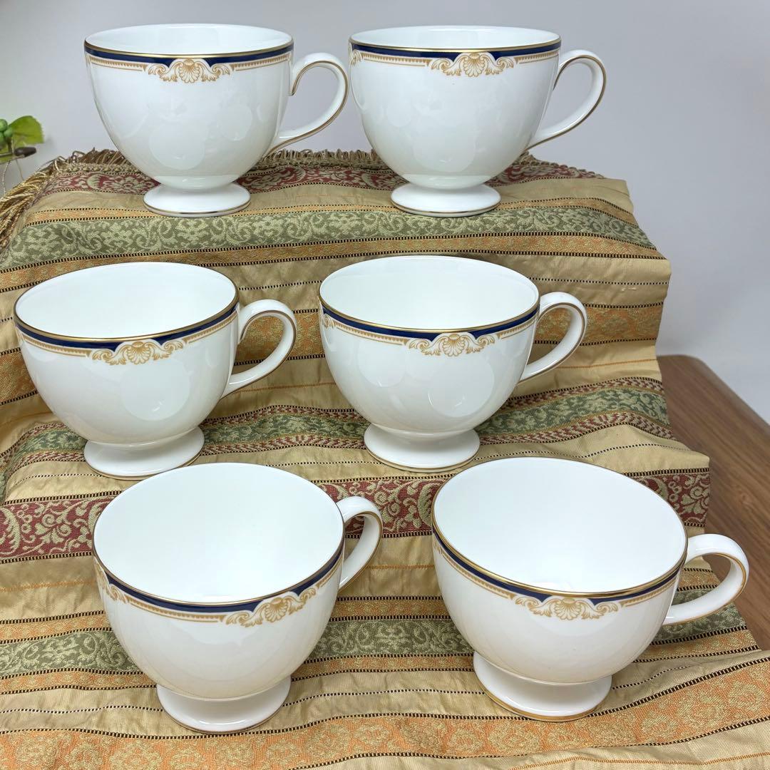 新品未使用　ウェッジウッド　キャベンデッシュ　カップ&ソーサー　ケーキ皿　6客組