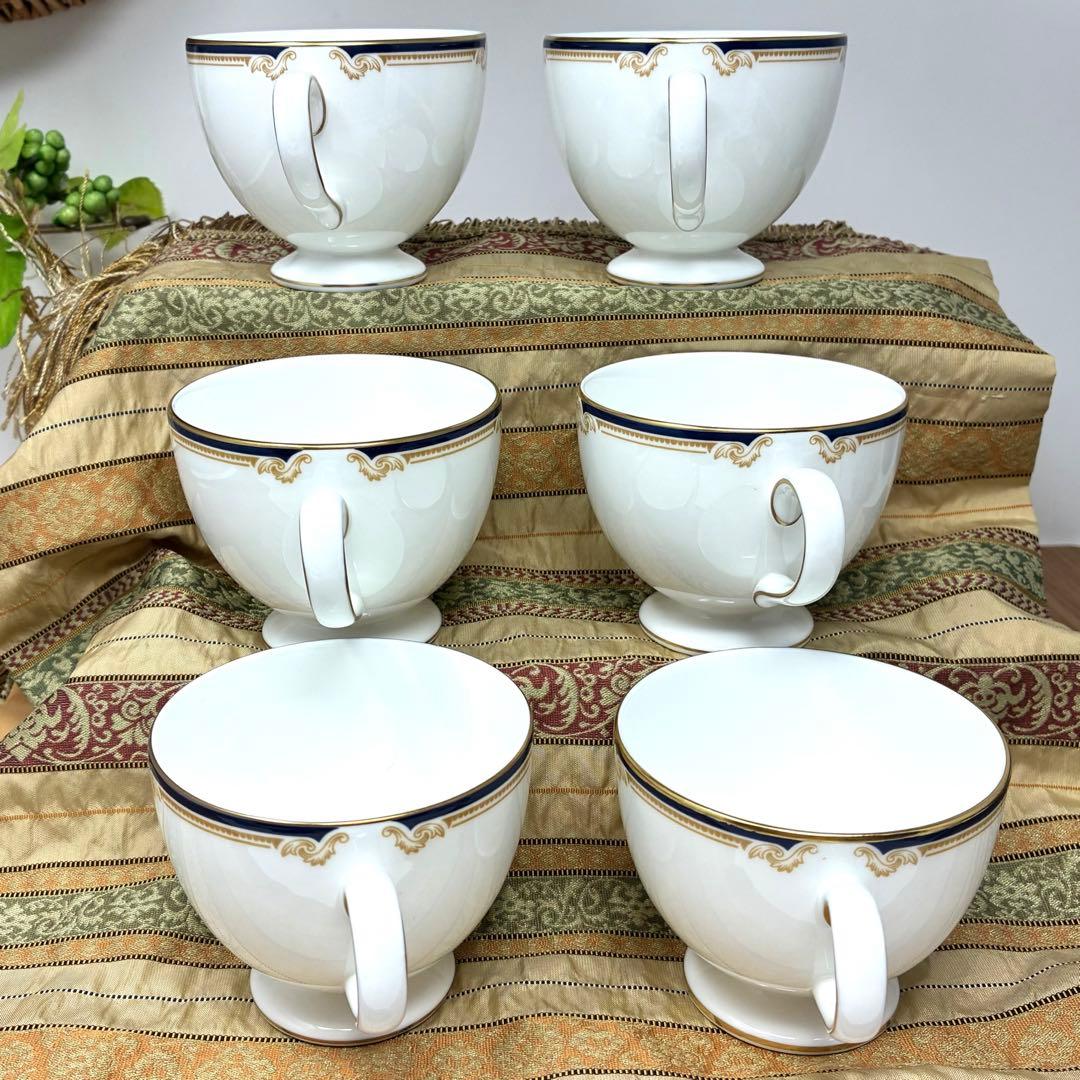 新品未使用　ウェッジウッド　キャベンデッシュ　カップ&ソーサー　ケーキ皿　6客組