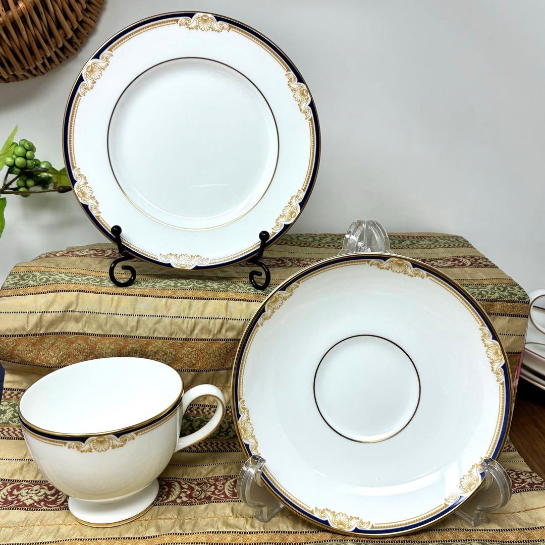 新品未使用　ウェッジウッド　キャベンデッシュ　カップ&ソーサー　ケーキ皿　6客組