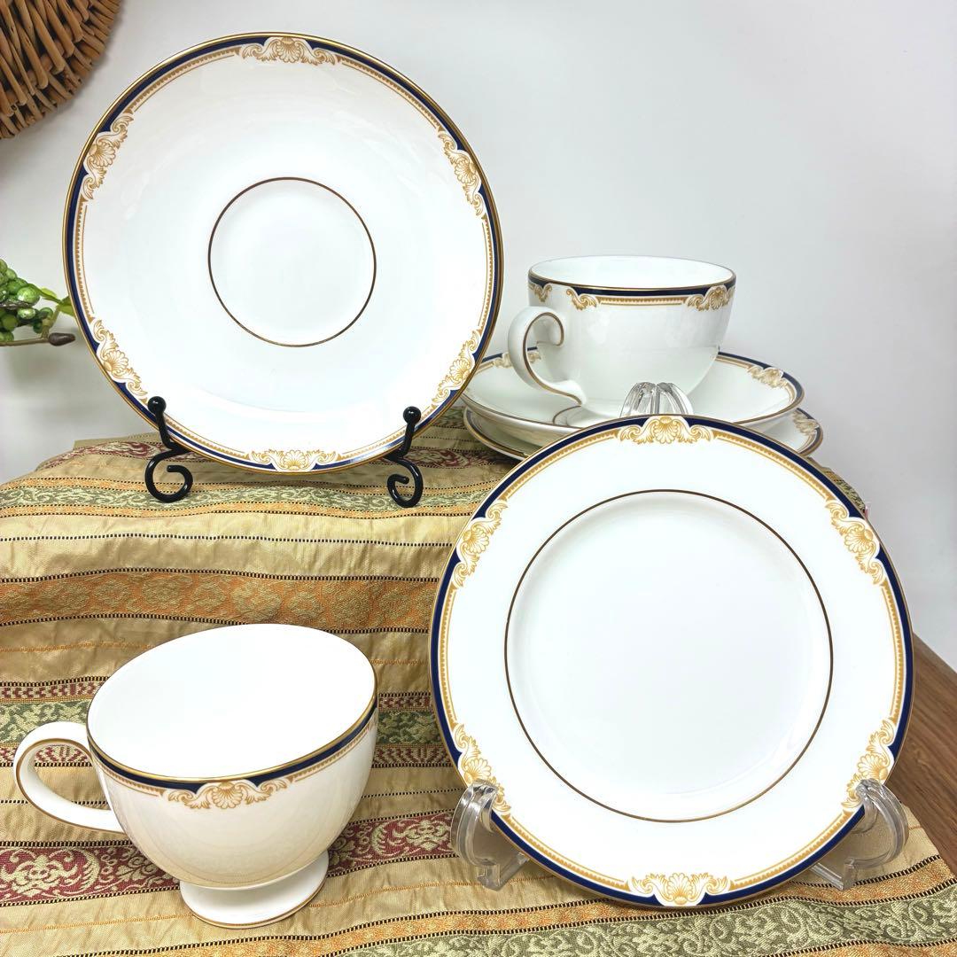 新品未使用　ウェッジウッド　キャベンデッシュ　カップ&ソーサー　ケーキ皿　6客組