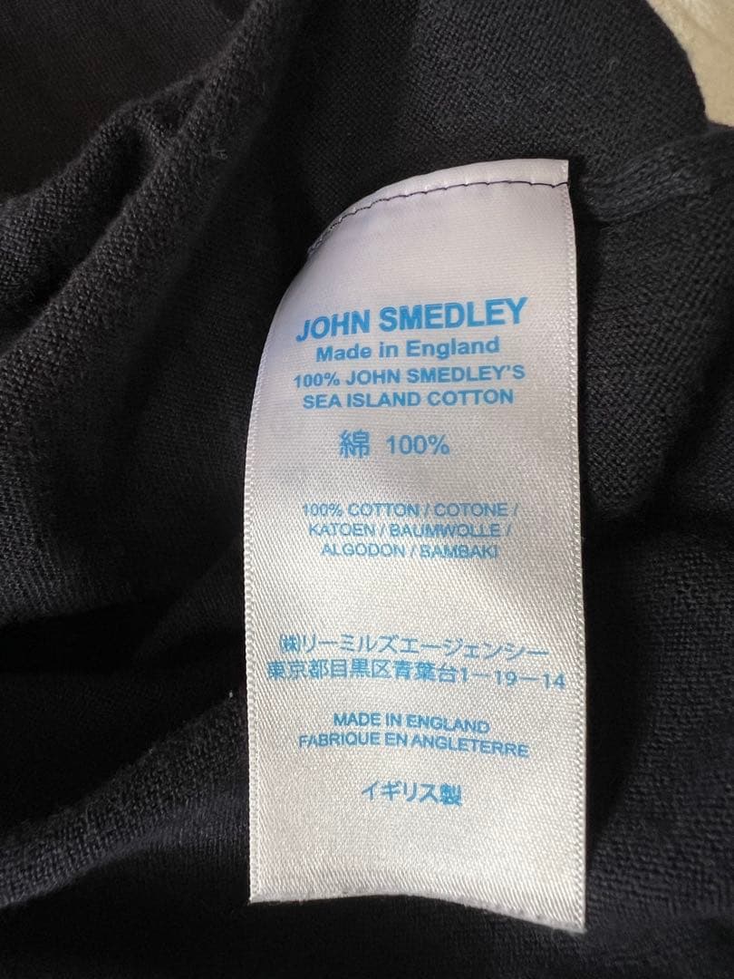 JOHN SMEDLEY ネイビー ポロシャツ M ジョンスメドレー