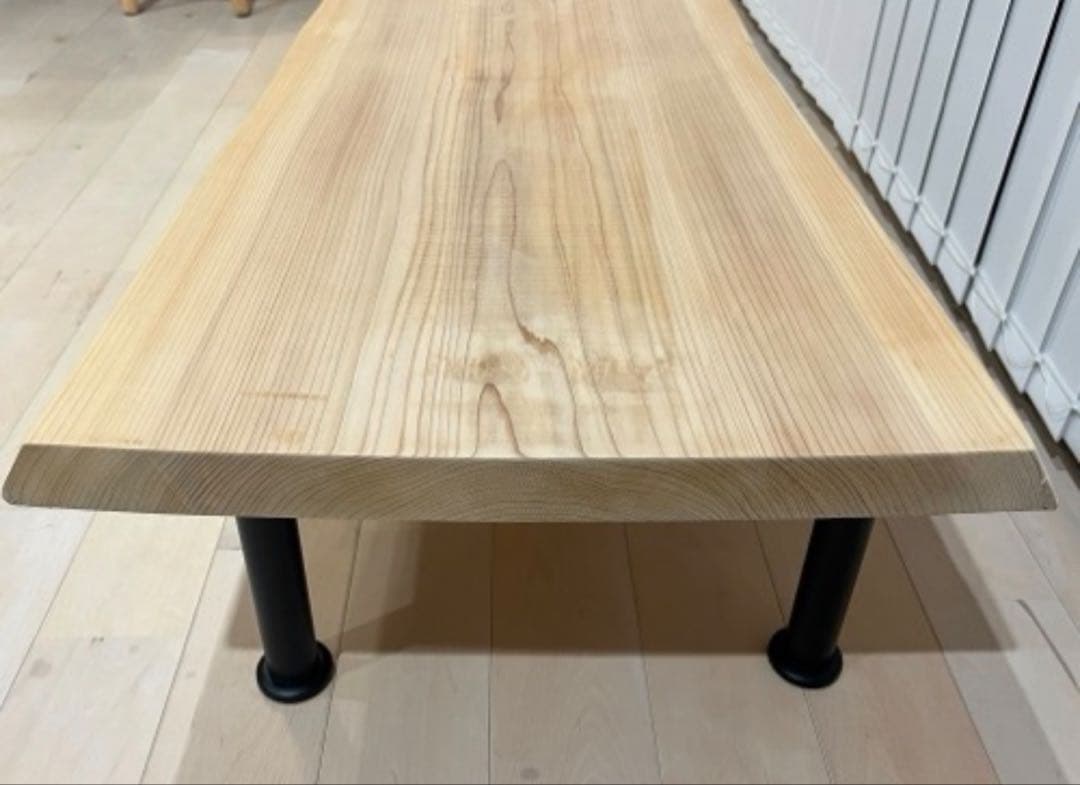 国産　無垢材 一枚板座卓 ローテーブル