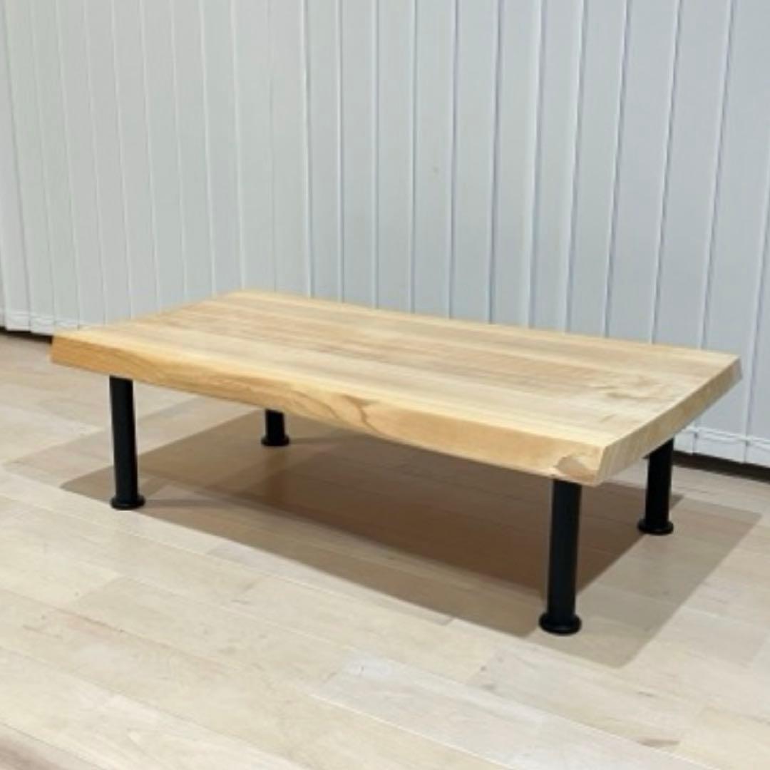 国産　無垢材 一枚板座卓 ローテーブル