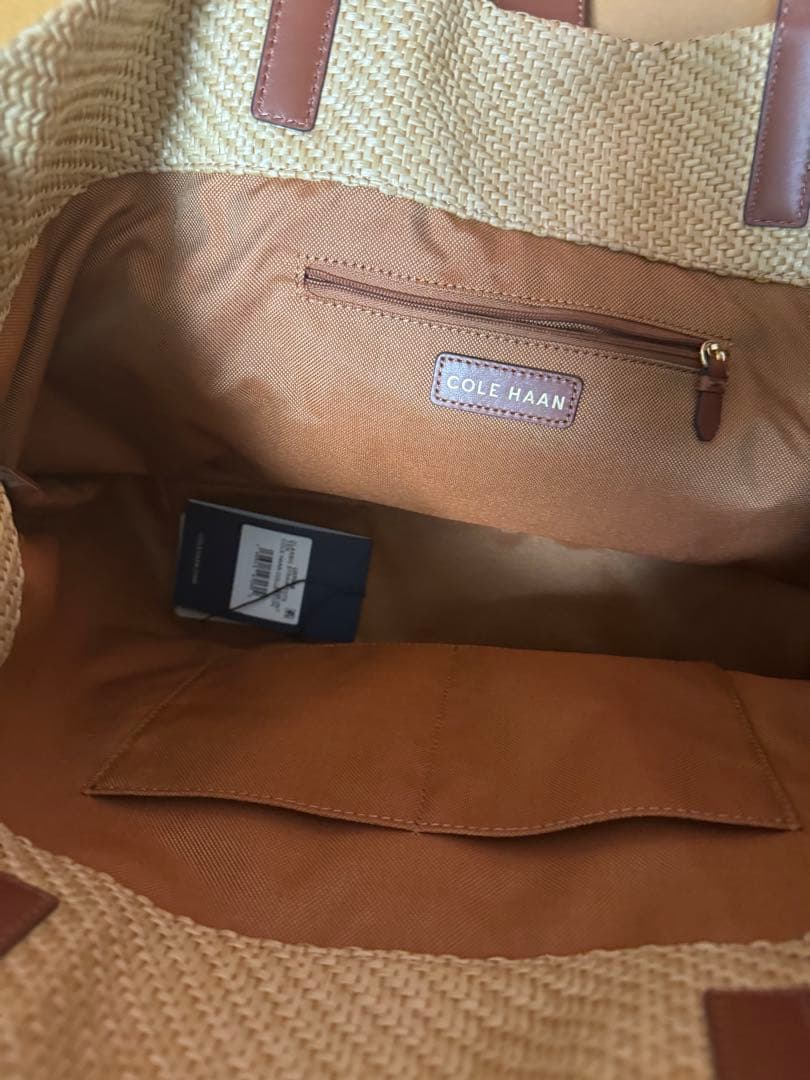 COLE HAAN かごバッグ ベージュ　ほぼ新品