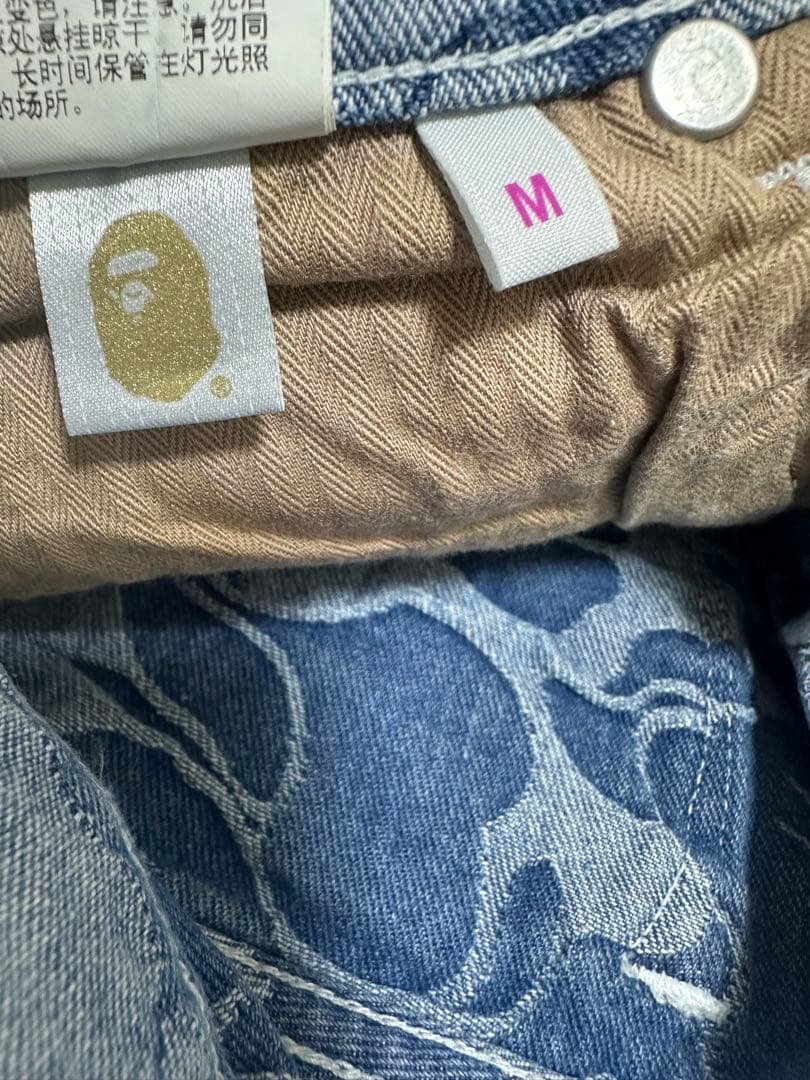 A BATHING APE デニムショートパンツ