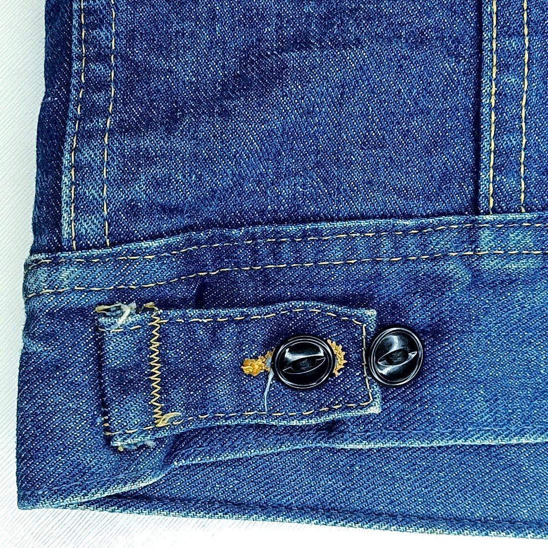 70s80s★USA製　Lee STORM RIDER　縦縞　デニムジャケット