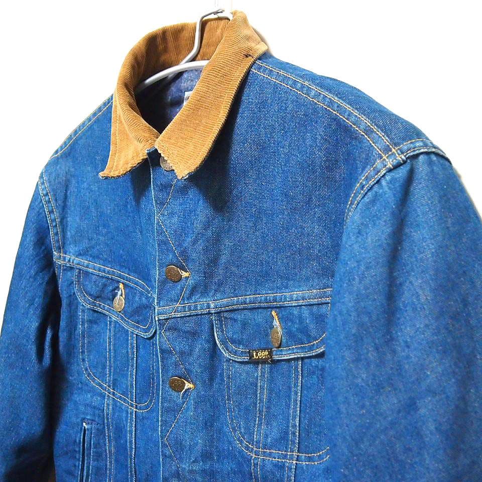 70s80s★USA製　Lee STORM RIDER　縦縞　デニムジャケット