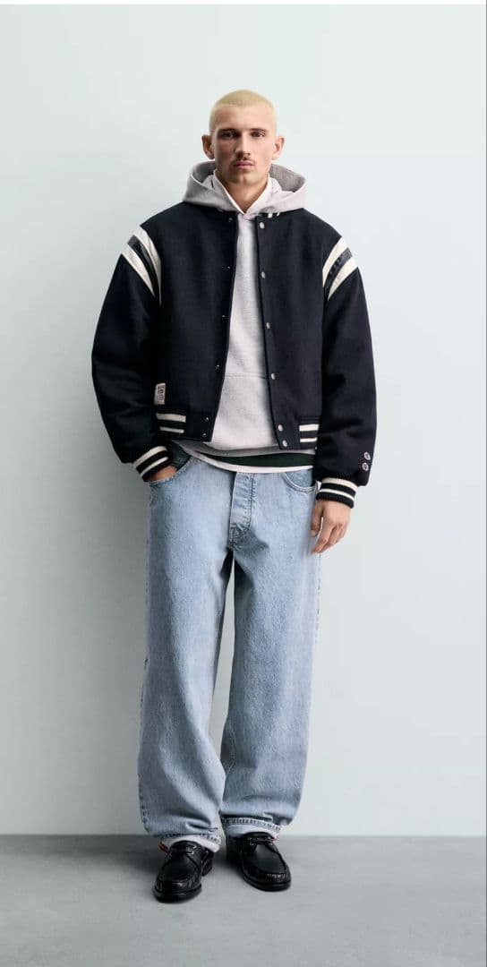 ZARA × Champion スタジャン